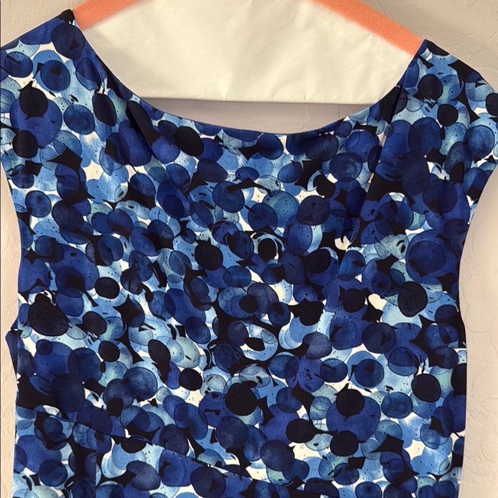 Connected Apparel Blue Embellished Midi Dress - Picture 6 of 7